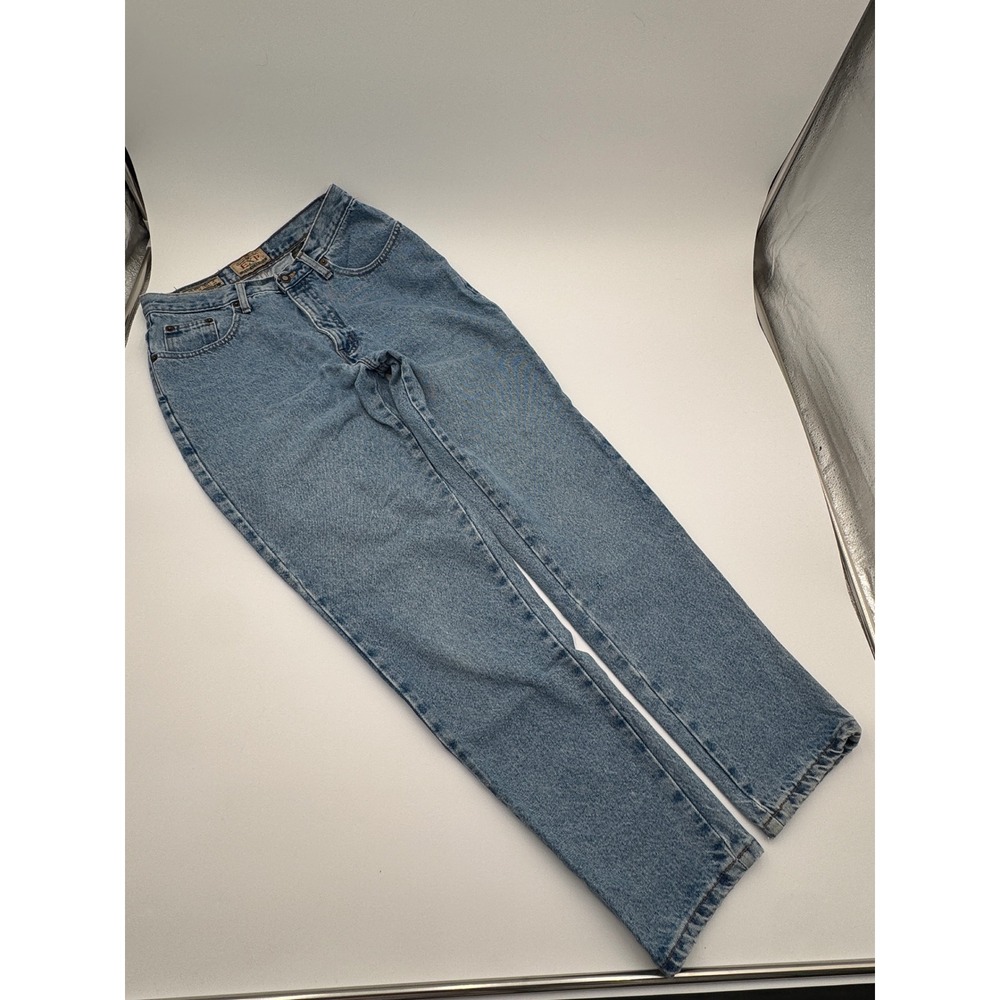 Vintage EXP Jeans by Express High Waisted Mom Jeans Blue Size 11/12 Made in USA - Picture 3 of 9